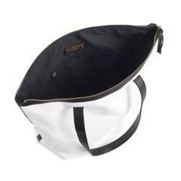 Walter Baker CARLY BAG Classic Canvas and Vegan Leather Tote - NEW - Picture 3 of 9